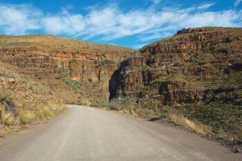 Road from Loxton, Northern Cape to Beaufort West in the Klein Karoo & Groot Karoo region, Western Cape